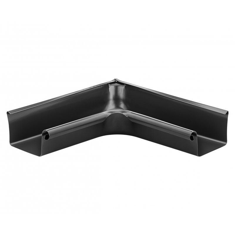 Roh žlabový vnitřní hranatý intenzivně černý 250 mm