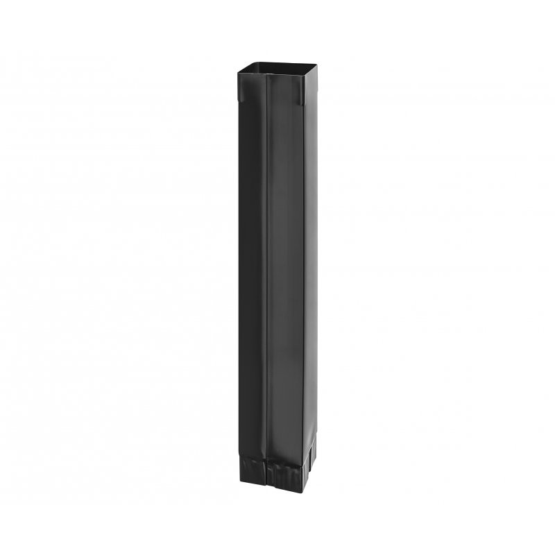 Svod okapový hranatý intenzivně černý 100x100 mm, 3 m