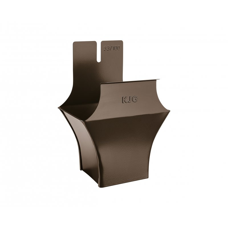 Kotlík žlabový hranatý tmavě hnědy 250/80x80 mm