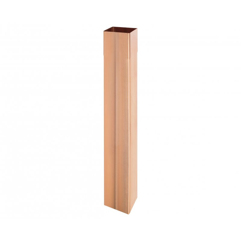 Svod okapový hranatý 80x80 mm, 3 m, měděný