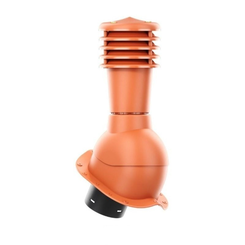 HPI - odvětrávací set pro plechové krytiny pr.125mm, - tmavě hnědá, nízký profil