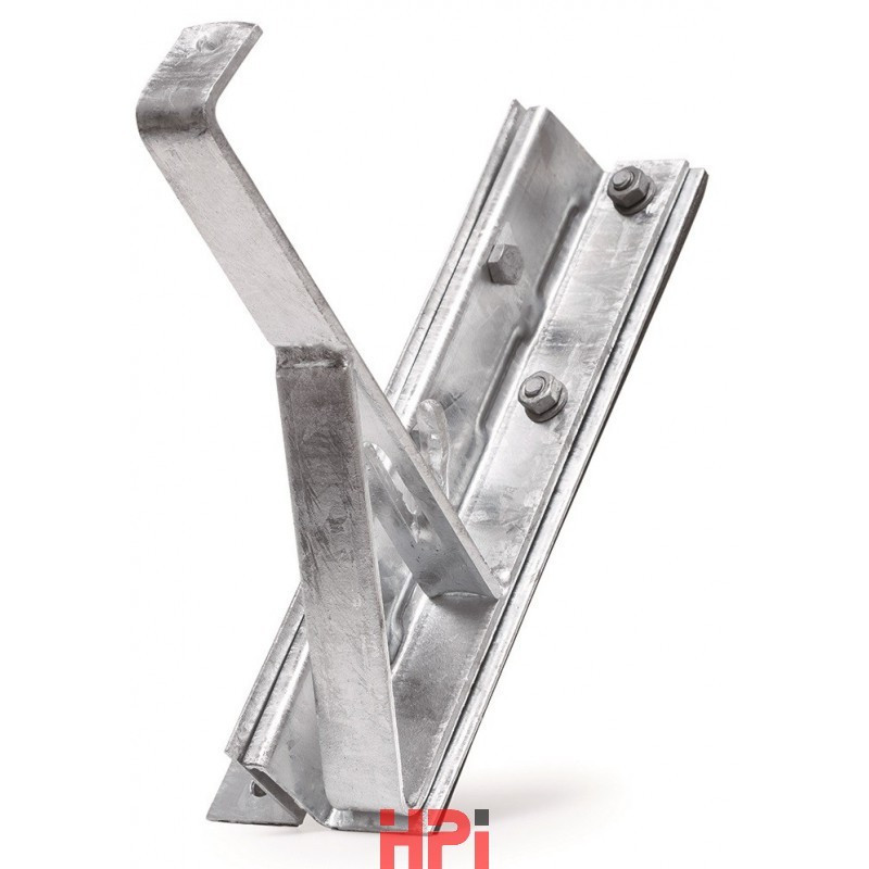 HPI - držák sněholamu na falcovaný plech, mříž 20cm - cihlově červená