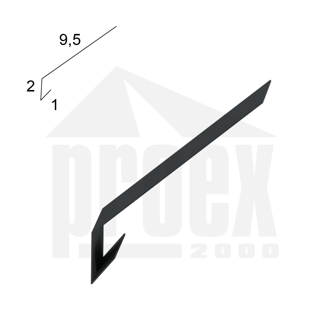 Okapnička intenzivně černá 125 mm