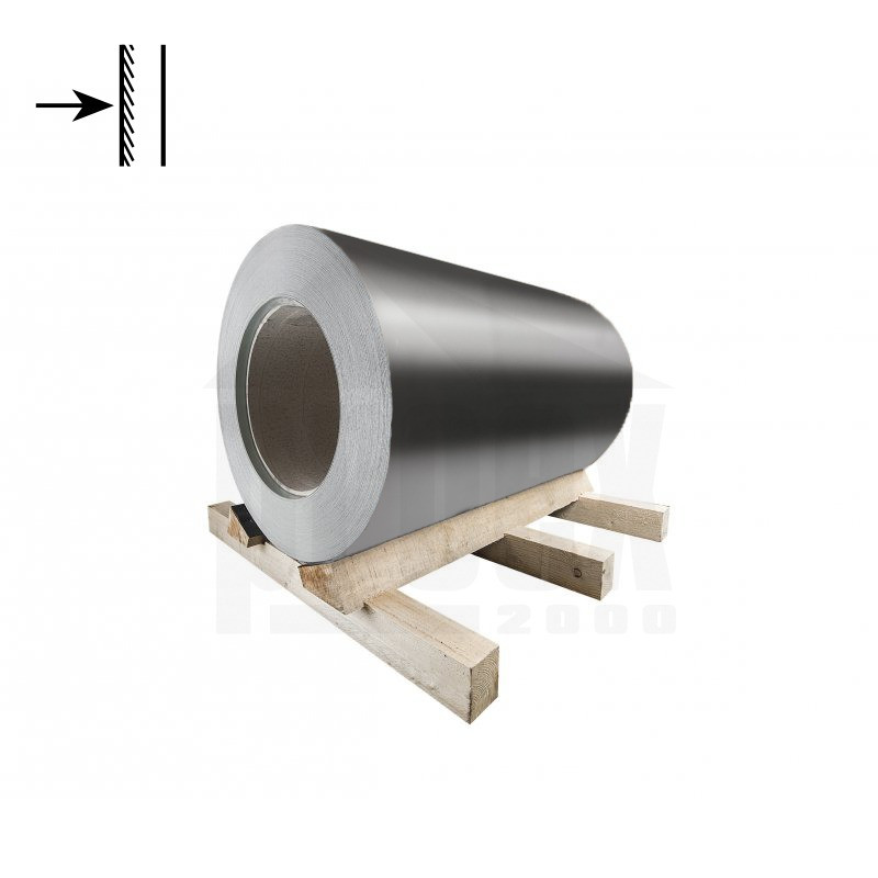 Svitek pozinkovaný antracitový jednostranný RAL 7016 - 0,55x625 mm