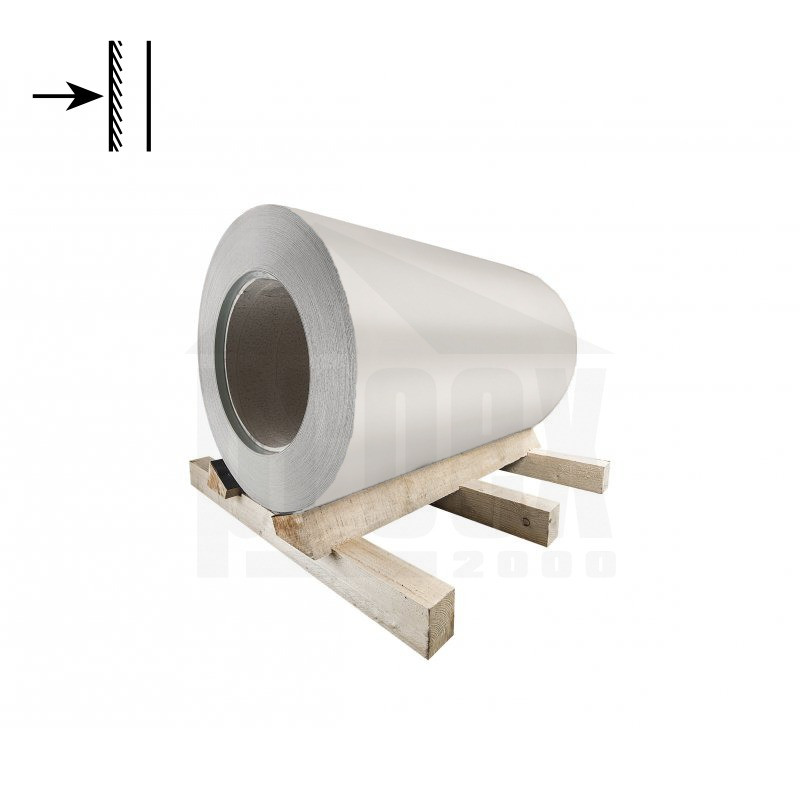 Svitek pozinkovaný šedo bílý jednostranný RAL 9002 - 0,55x625 mm