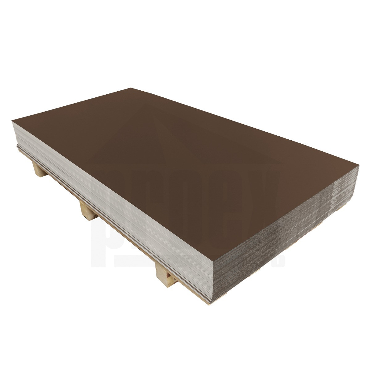Tabule hliníková hnědá RAL8017 - 0,6x1000x2000 mm