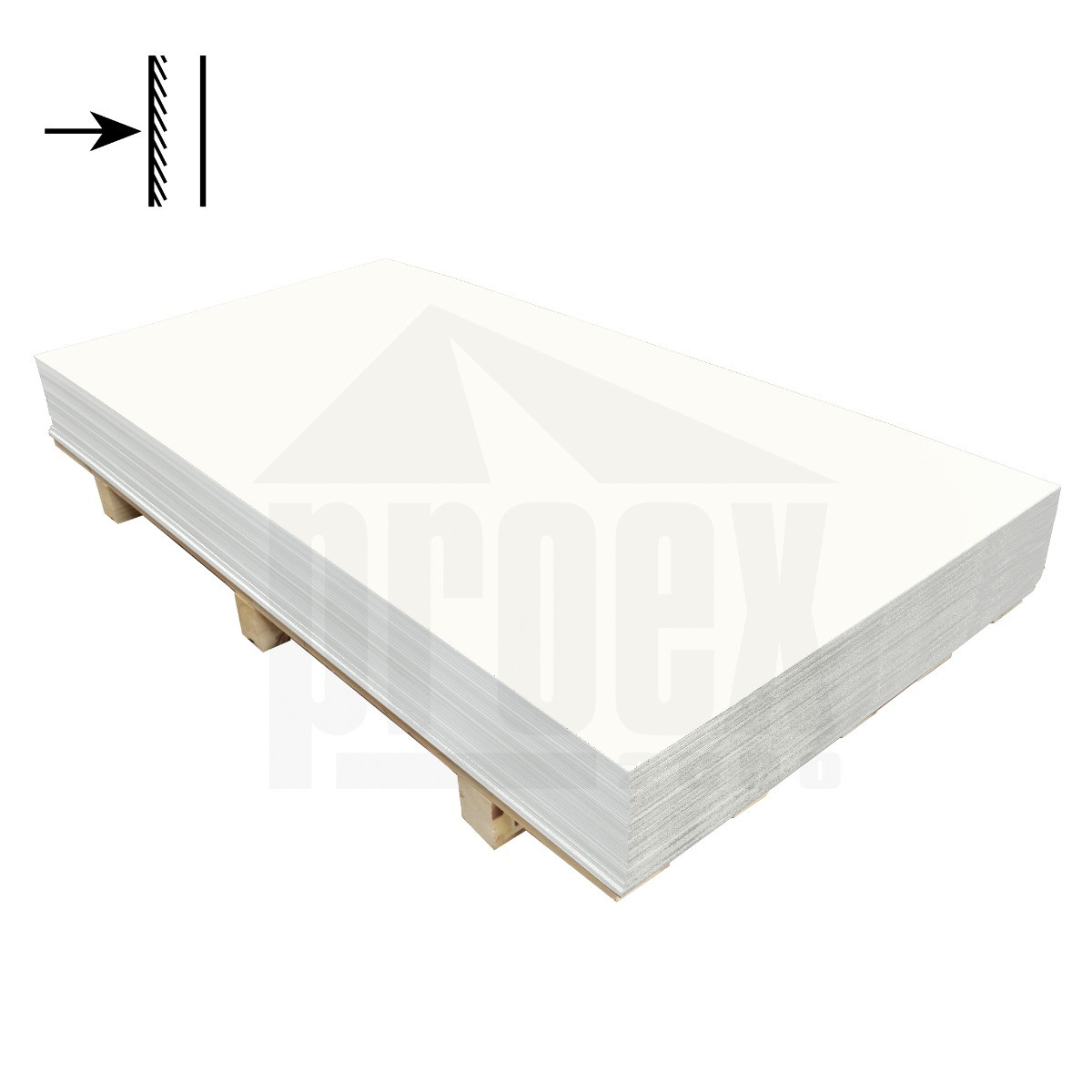 Tabule šedo bílá jednostranná RAL 9002 - 0,55x1250x2000mm | ProEx 2000
