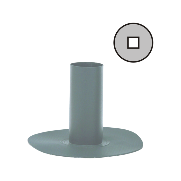 TWUT 100x100, těsníci manžeta z PVC hranatá, uzavřená 100x100mm/150mm
