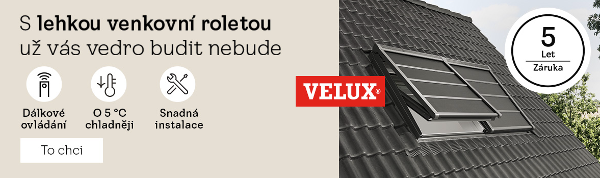 Velux - lehká venkovní roleta