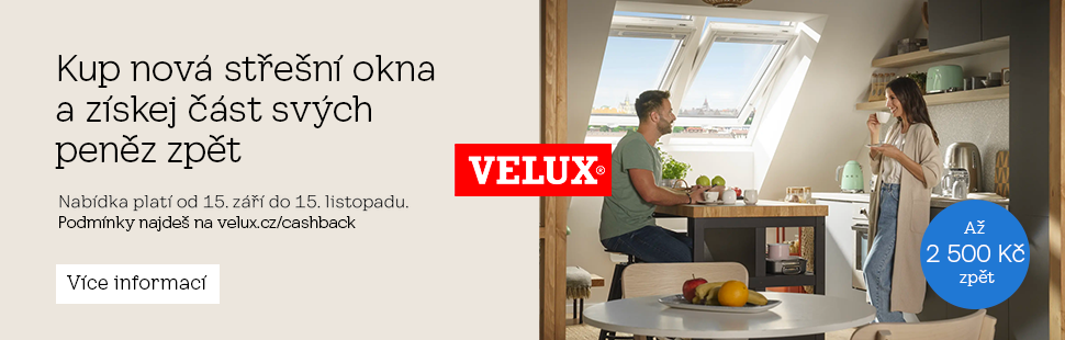 VELUX spouští jarní cashback nabídku na střešní okna